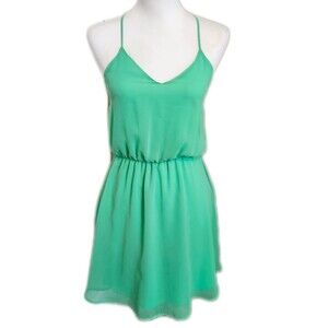 Gianni Bini green strappy mini dress - XS